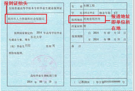 报到证